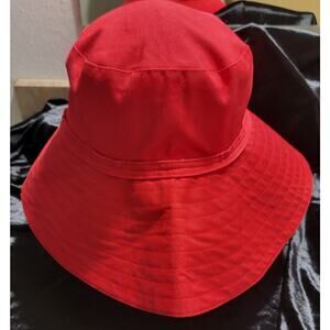 FITS Accessories Womens Bucket Summer Beach Hat Red One Size Fits All